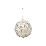 Winter Wonderland White Washed Star Bauble (Dia15cm)