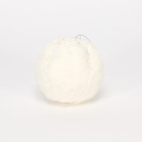 White Fur With Glitter Ball (100mm)