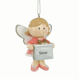 Fairy personalised Christmas tree decoration - 'Sister' by Suki Gifts Fairy personalised Christmas tree decoration - 'Sister' by Suki Gifts