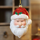 Glitter Santa Hanging Decorations  (Assorted Designs)