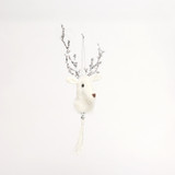 Winter Wonderland Velvet Deer Hanging Decoration (H22cm)
