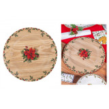 Christmas Holly Charger Plate  Christmas Holly Charger Plate