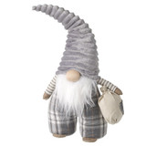 Grey Check Gonk with Hat (59cm)
