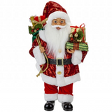 Luxury Standing Red Sequin Santa (40cm)                  