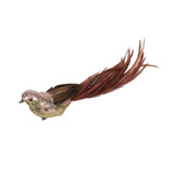 Rose Sequin and Glitter Bird with Clip (29cm) 