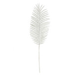 White Glitter Palm Leaf (H70cm)