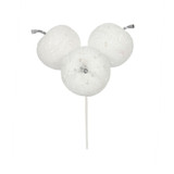 White Apple Bunch of 3 (Dia5cm)  White Apple Bunch of 3 (Dia5cm)