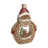 LED Magnesia Gingerbread Santa Light 