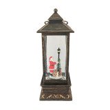 Lantern with Metallic Finish and Glitter (28cm)