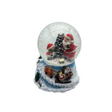 Santa Snow Globe with Wind Up Music (100mm)