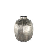 Antique Silver Eros Poppy Vase (H26 x Dia20cm)
