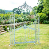 Blue Vintage Arch with Gate