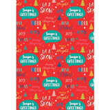 Assorted Contemporary Christmas Wrapping Paper (4m)