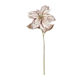 Metallic Rose Gold Poinsettia Stem (71cm) Metallic Rose Gold Poinsettia Stem (71cm)