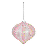 Pink Onion Shaped Hanging Decoration (15cm) Pink Onion Shaped Hanging Decoration (15cm)