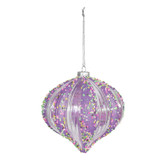 Purple Onion Shaped Hanging Decoration (15cm) Purple Onion Shaped Hanging Decoration (15cm)