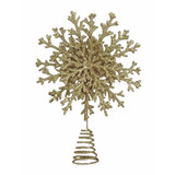 Champagne Snowflake Tree Topper (33cm)