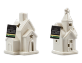 Ceramic LED House Ornament (Assorted)