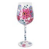 Pink Gerbera Wine Glass Pink Gerbera Wine Glass