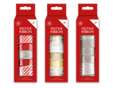 Christmas Ribbon (8 Pack) (Assorted Designs)