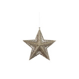 Gold Glitter Star Hanging Decoration (20cm) Gold Glitter Star Hanging Decoration (20cm)