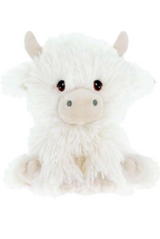Keeleco Cream Shaggy Cow (18cm) Keeleco Cream Shaggy Cow (18cm)