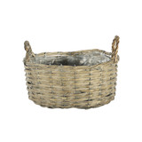 Natural Oval Split Willow Basket With Ears (12cm H) Natural Oval Split Willow Basket With Ears (12cm H)
