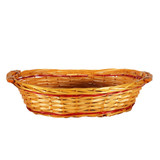 Golden Oval Two Tone Tray Basket with Handles (Large) Golden Oval Two Tone Tray Basket with Handles (Large)