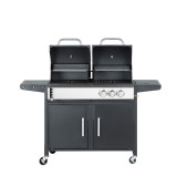 2 Burner Gas Grill and Charcoal Grill