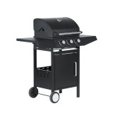 Black 3 Burner Gas BBQ 