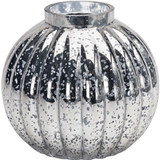 Silver Wuthering Pumpkin Glass Vase (16.5cm) Silver Wuthering Pumpkin Glass Vase (16.5cm)
