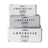 White Amoureuse Crates (Set of 3 Crates) White Amoureuse Crates (Set of 3 Crates)