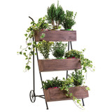 Tiered Shop Display Troughed Cart