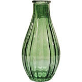 Green Vintage Fluted Bud Vase (14cm)