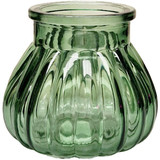 Green Veneto Bubble Glass Jar Vase (7.5cm) Green Veneto Bubble Glass Jar Vase (7.5cm)