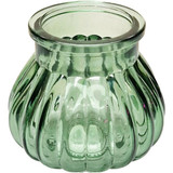 Green Veneto Bubble Glass Jar Vase (7.5cm) Green Veneto Bubble Glass Jar Vase (7.5cm)