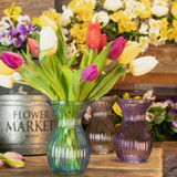 Lilac Harper Fluted & Flared??Glass Vase (14cm) Lilac Harper Fluted & Flared??Glass Vase (14cm)