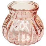 Pink Veneto Bubble Glass Jar Vase (7.5cm) Pink Veneto Bubble Glass Jar Vase (7.5cm)