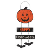 Pumpkin Hanging Sign on Chain 