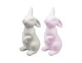 Flocked Bunny Ornament (Assorted Designs) Flocked Bunny Ornament (Assorted Designs)