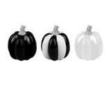 Assorted Halloween Monochrome Pumpkin Decoration (9cm)
