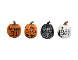 Slogan Pumpkin Ornament (Assorted)