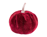 Halloween Mini Velvet Pumpkin Decorations (Pack of 3)