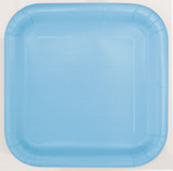 9 Inch Blue Square Paper Plates