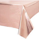 Metallic Rose Gold Foil Tablecover (1.8m x 1.2m)