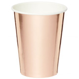 Metallic Rose Gold Cups (250ml) Metallic Rose Gold Cups (250ml)