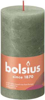 Fresh Olive Bolsius Rustic Shine Pillar Candle (130 x 68mm) Fresh Olive Bolsius Rustic Shine Pillar Candle (130 x 68mm)