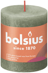 Fresh Olive Bolsius Rustic Shine Pillar Candle (80mm x 68mm) Fresh Olive Bolsius Rustic Shine Pillar Candle (80mm x 68mm)