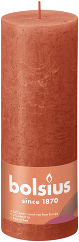 Earthy Orange Bolsius Rustic Shine Pillar Candle (190 x 68mm) Earthy Orange Bolsius Rustic Shine Pillar Candle (190 x 68mm)
