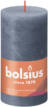 Bolsius Rustic Twilight Blue Shine Pillar Candle (130mm x 68mm) Bolsius Rustic Twilight Blue Shine Pillar Candle (130mm x 68mm)